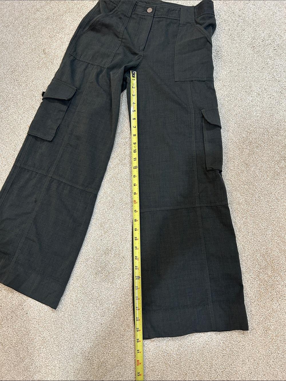 TWP Stretch Wool Cargo Pants in Military, size 6 - Picture 12 of 13